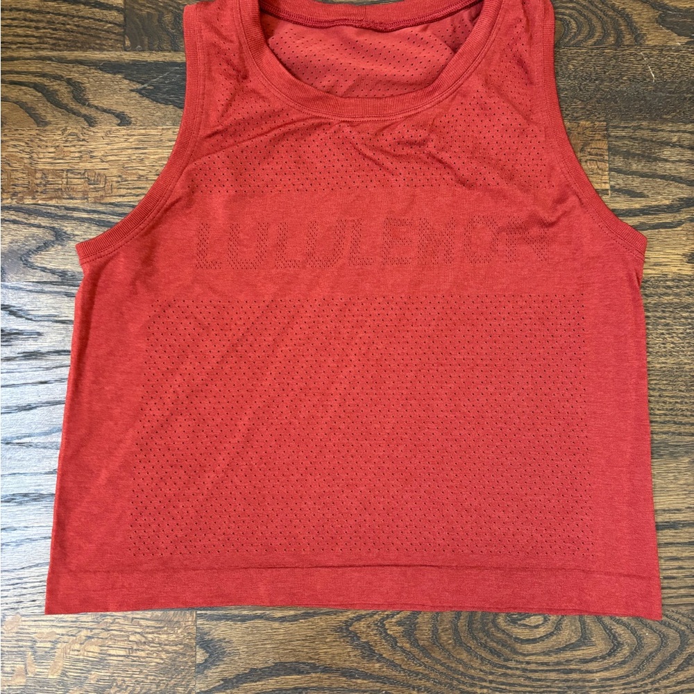 Lululemon Women's Swiftly Cropped Muscle Tank Top